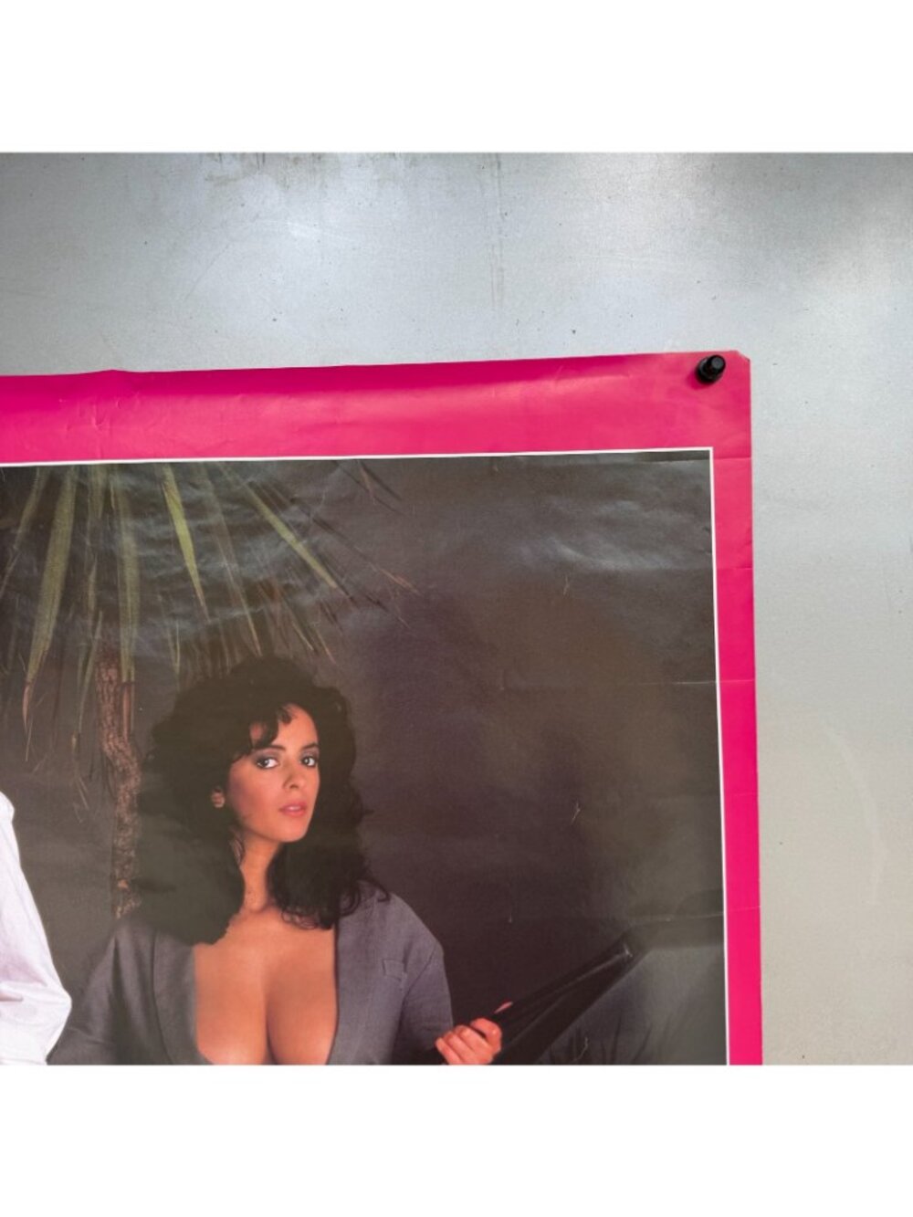 Vtg 1986 MIAMI NICE Babes & Ferrari Poster ~22x34” Miami Vice Sexy Detectives - Picture 3 of 14